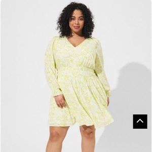 TORRID Mini Wash Gauze Wide Waist Skater Dress